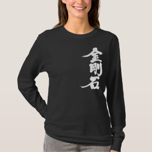Diamant durch senkrechte, lange Ärmel T-Shirt