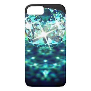 Diamant Edelstein funkelnd aquamariner schwarzer E Case-Mate iPhone Hülle