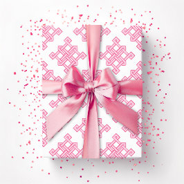Diamant Endlosknoten Farbton in Rosa Geschenkpapier