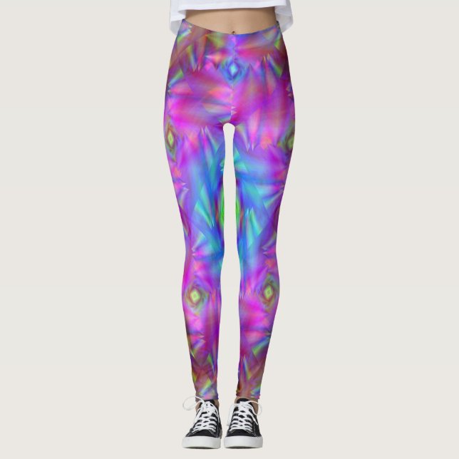 Diamant-Feuervogel 8 Leggings (Vorderseite)