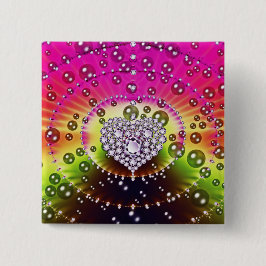 Diamant-Fraktal Button