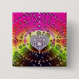 Diamant-Fraktal Button