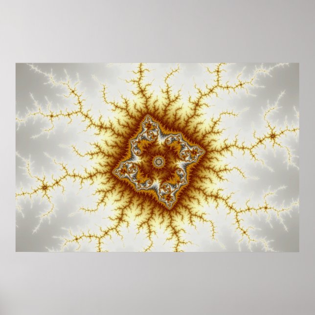 Diamant - Fraktal Poster (Vorne)