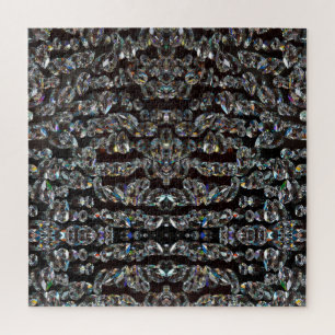 Diamant-funkelnd Muster, silber und schwarz