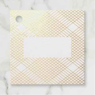 Diamant Gatsby geometrische Foto echte Goldfolie Geschenkanhänger