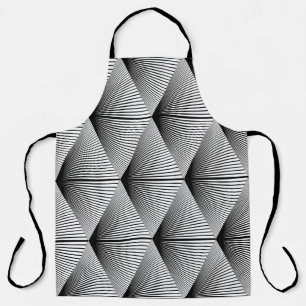 Diamant Geometrie: Vintages Monochrome Schürze