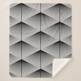 Diamant Geometrie: Vintages Monochrome Sherpadecke