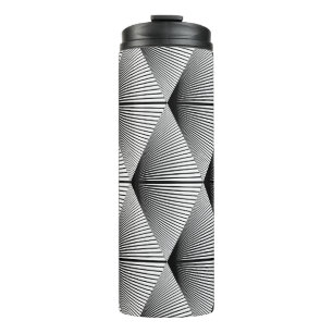Diamant Geometrie: Vintages Monochrome Thermosbecher