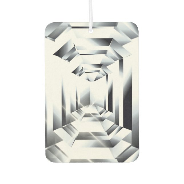 Diamant geschliffener Edelstein Autolufterfrischer (Vorderseite)