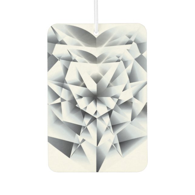 Diamant geschliffener Edelstein Autolufterfrischer (Vorderseite)