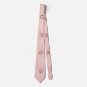 Diamant Glanz Rosa Tufted-Leder-Juwel Vinyl Krawat Krawatte