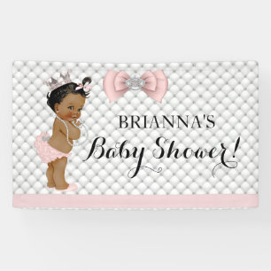 Diamant Glitter Ethnische Prinzessin Baby Mädchen  Banner
