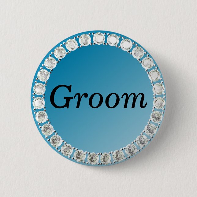 Diamant Groom Button (Vorderseite)