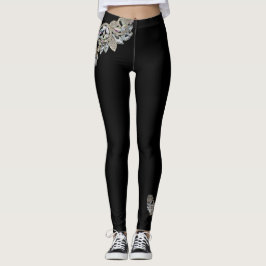 Diamant-Halsketten-Druck-Leggings Leggings