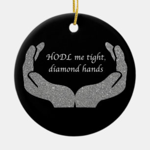 Diamant Hands Keramik Ornament