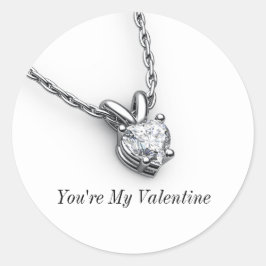 Diamant Heart Pendant Aufkleber