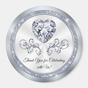 Diamant Herz, billige Brautparty-Favoriten in BULK Magnet