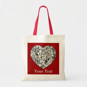 Diamant-Herz-Taschen-Tasche Tragetasche