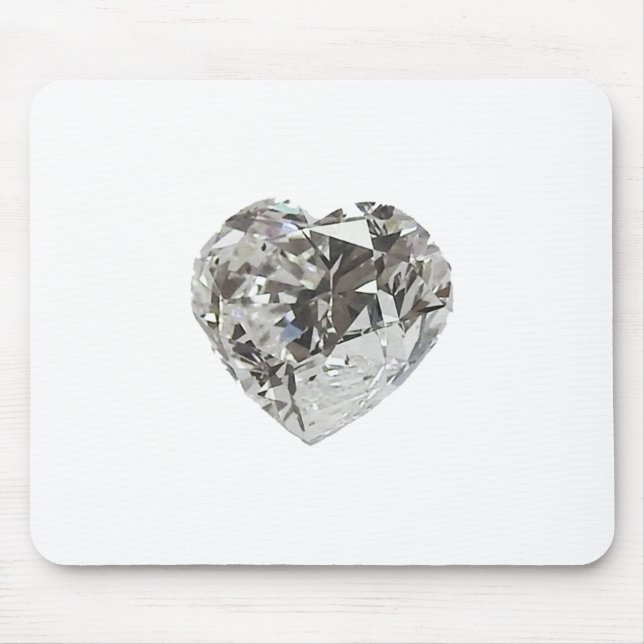 Diamant-Herzform Brillant Mousepad (Vorne)