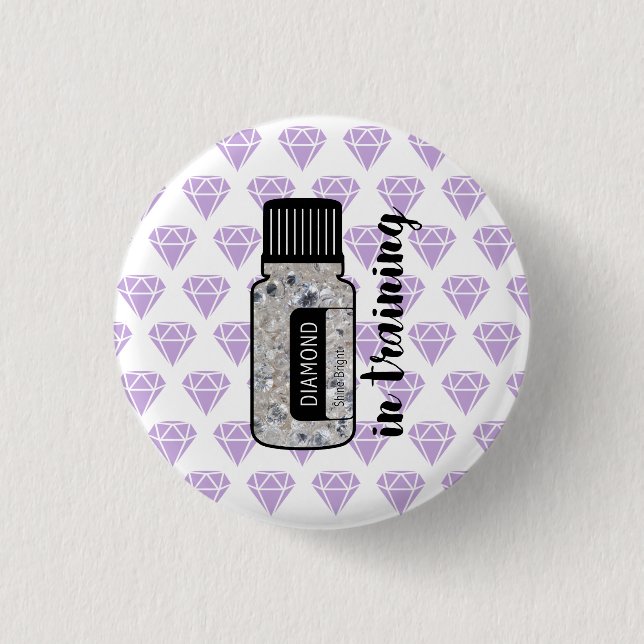 Diamant im Trainingsknopf Button (Vorderseite)