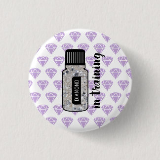 Diamant im Trainingsknopf Button