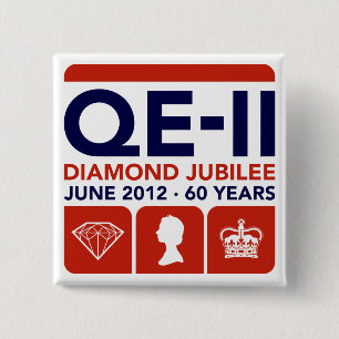 Diamant-Jubiläum-GedenkT - Shirt Button
