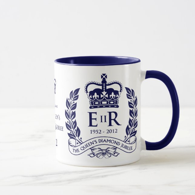 Diamant-Jubiläum-GedenkTasse Tasse (Rechts)