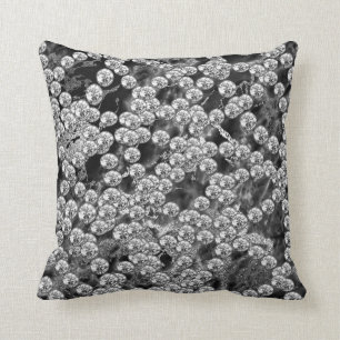 Diamant-Juwel-Dekor-silbernes Kissen