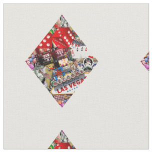 Diamant - Las Vegas Spielkartenform Stoff