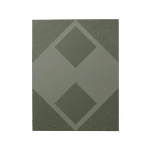 Diamant Layered Moss Green Geometpad Editor Notizblock
