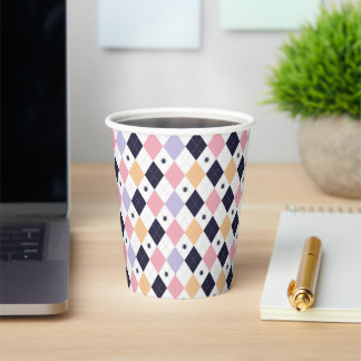 Diamant Lila rosa mit Spinnen Pappbecher