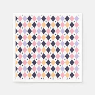 Diamant Lila rosa mit Spinnen Serviette