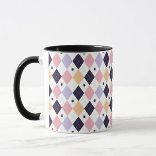 Diamant Lila rosa mit Spinnen Tasse