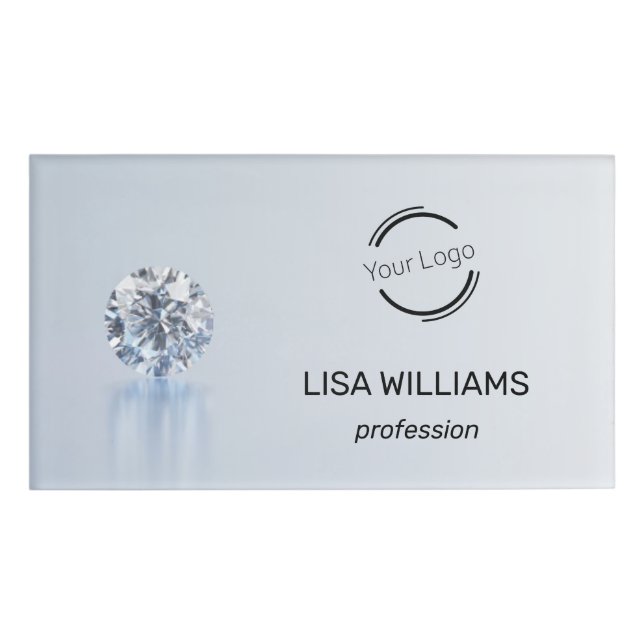 Diamant-Logo Namenschild (Vorderseite)