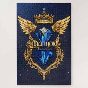 Diamant-Logo-Puzzle Luxus-Kristall-Diamant-Jigsa