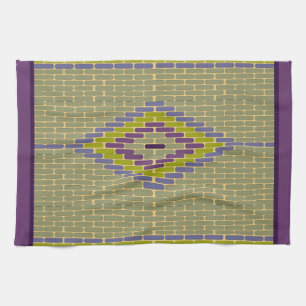 Diamant Mosaikfliesen coole Farben Küchentuch