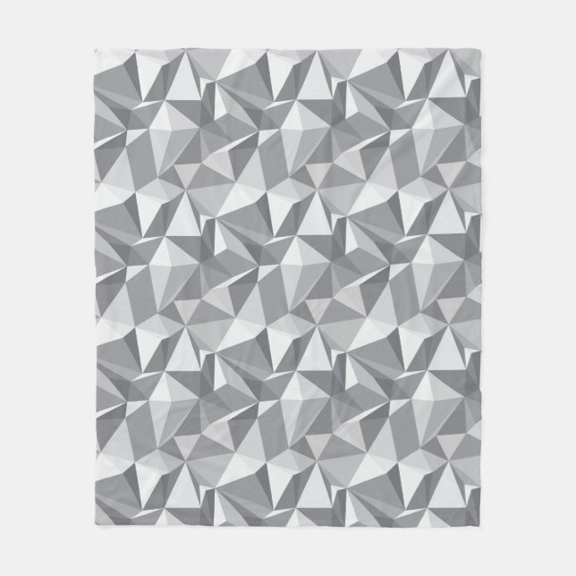 Diamant-Muster - abstraktes Polygon Fleecedecke (Vorderseite)