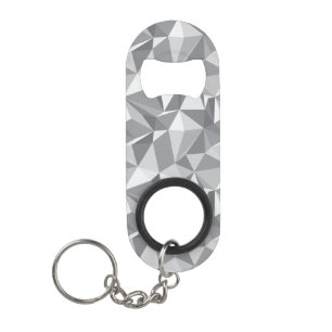 Diamant-Muster - abstraktes Polygon Mini Flaschenöffner
