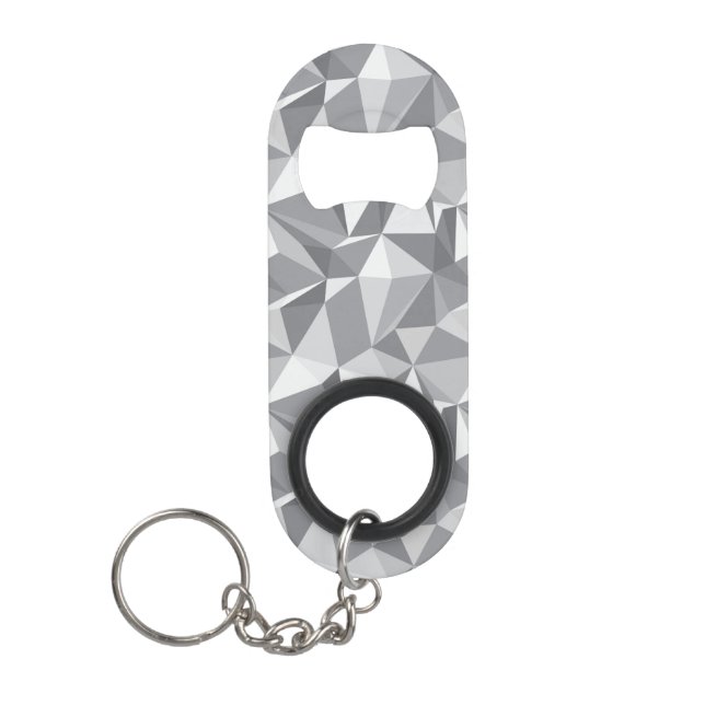 Diamant-Muster - abstraktes Polygon Mini Flaschenöffner (Vorderseite)