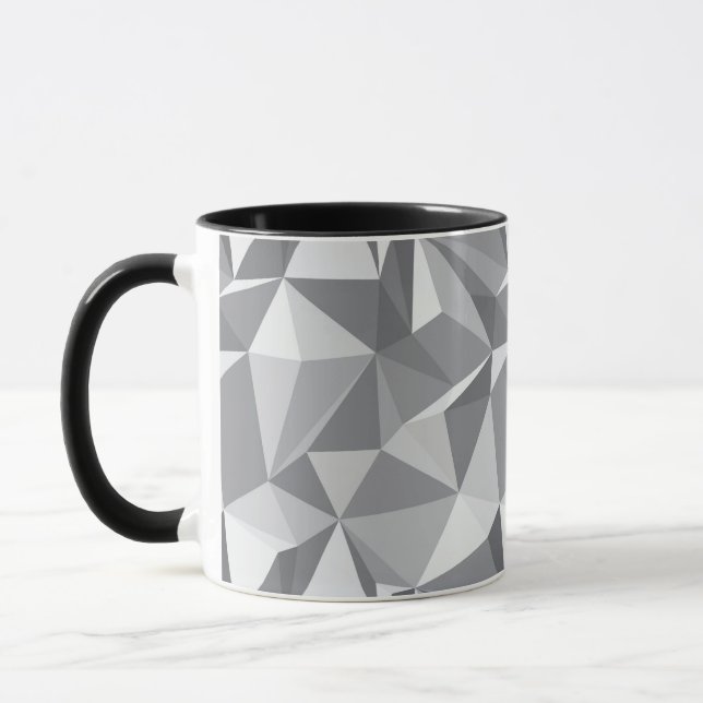 Diamant-Muster - abstraktes Polygon Tasse (Links)