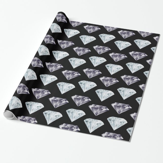 Diamant-Muster Bling Luxus Luxus teures Geschenk Geschenkpapier (Ungerollt)