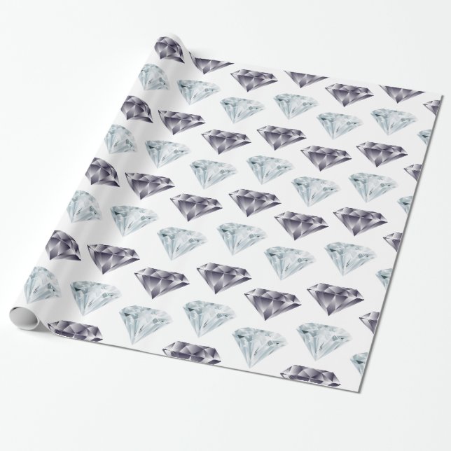 Diamant-Muster Bling Luxus Luxus teures Geschenk Geschenkpapier (Ungerollt)