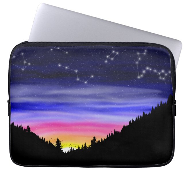 Diamant Night Laptop Sleeve (Vorderseite)