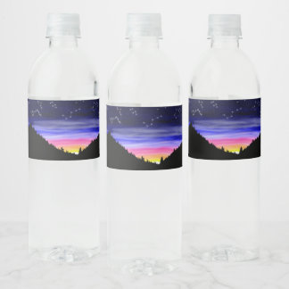 Diamant Night Water Flasche Etikett