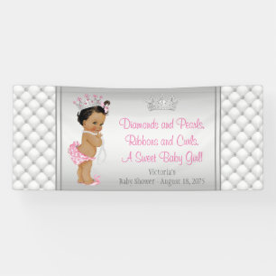 Diamant-Perle-Ethnische Prinzessin-Baby-Party Banner