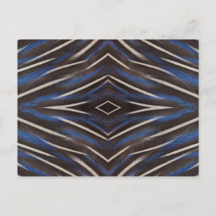 Diamant-Perlhuhn-Federdesign Postkarte