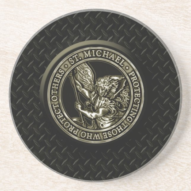 Diamant-Platte u. St.-Mike Sandstein Untersetzer (Vorne)