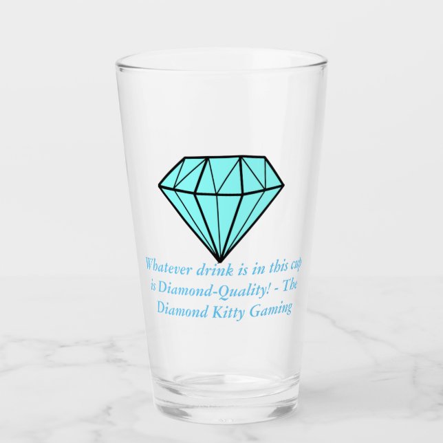 Diamant Quality Drinking Cup Glas (Vorderseite)