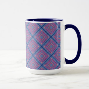 Diamant-Quilt-Muster 1 Tasse