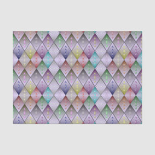 Diamant-Quiltmuster-Geschenkpapier aus Seidenpapie Seidenpapier